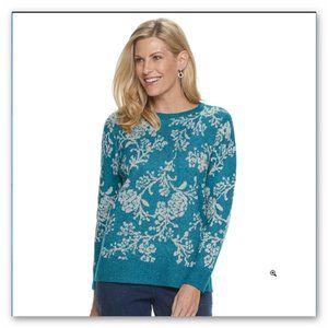 NWT Croft & Barrow cozy Lurex sweater